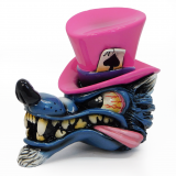 Wolf in Top Hat - Pink